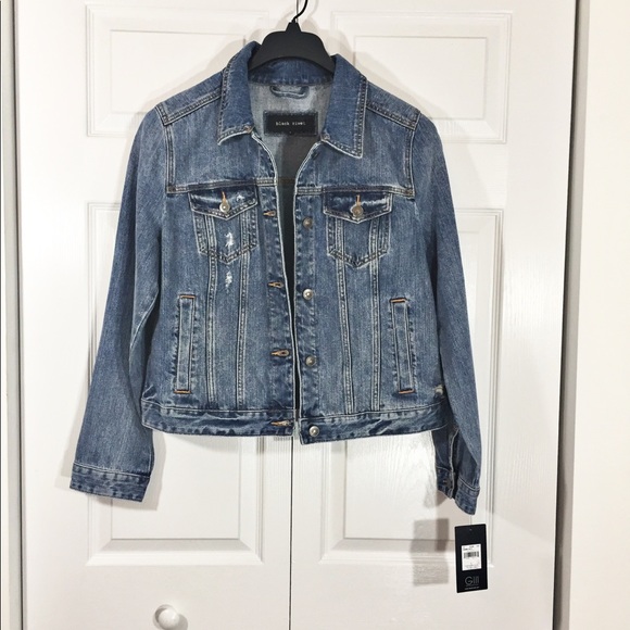 black rivet denim jacket